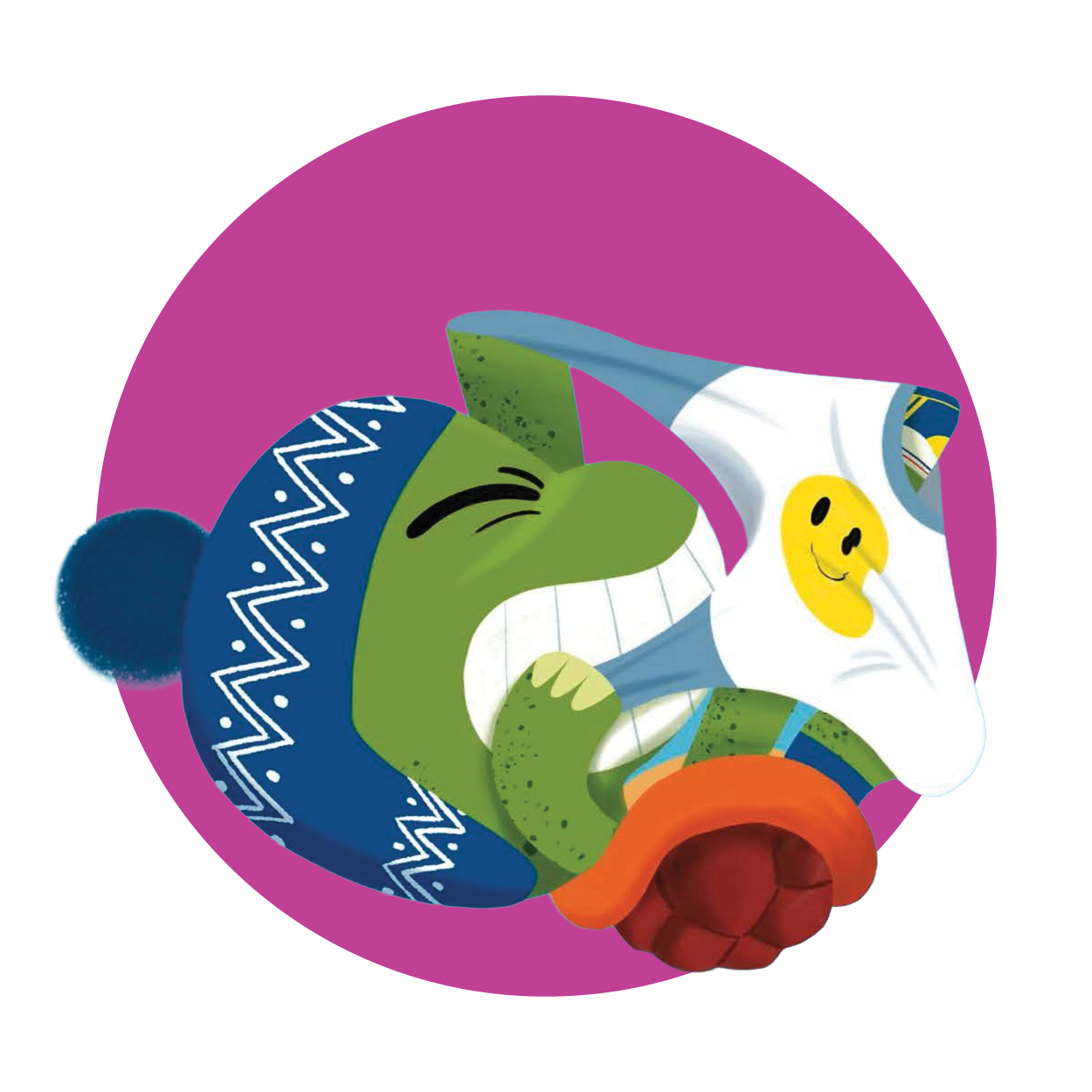 Little Turtle Circle Tiles