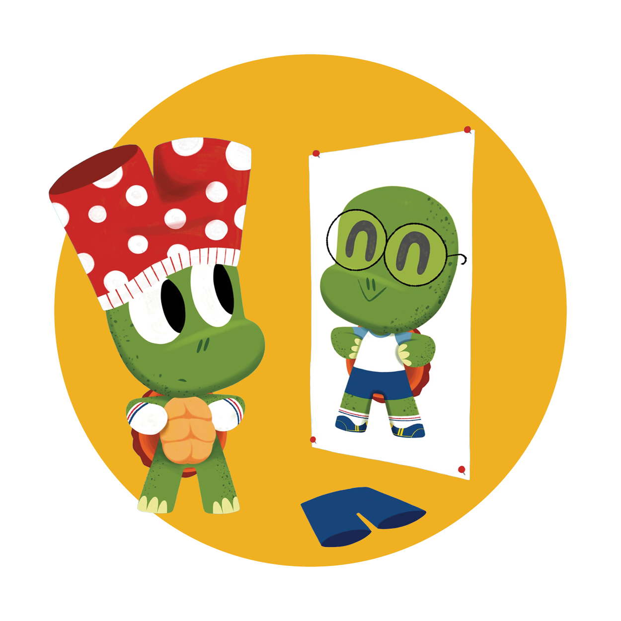 Little Turtle Circle Tiles3